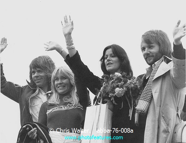Photo of ABBA for media use , reference; abba-76-008a,www.photofeatures.com