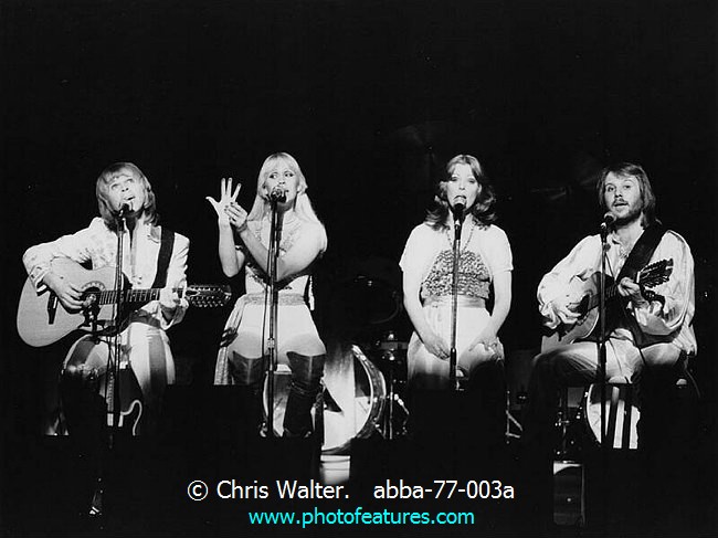 Photo of ABBA for media use , reference; abba-77-003a,www.photofeatures.com