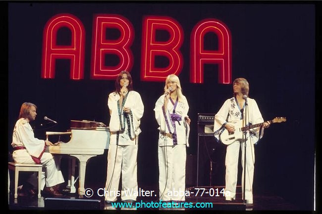 Photo of ABBA for media use , reference; abba-77-014a,www.photofeatures.com