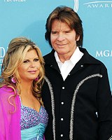 Photo of John Fogerty and wife Julie at the 2010 Academy Of Country Music (ACM) Awards at the MGM Grand in Las Vegas, April 18th 2010.