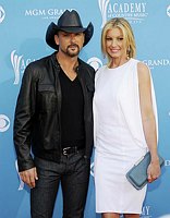 Photo of Tim McGraw and Faith Hill at the 2010 Academy Of Country Music (ACM) Awards at the MGM Grand in Las Vegas, April 18th 2010.