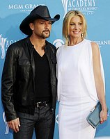 Photo of Tim McGraw and Faith Hill at the 2010 Academy Of Country Music (ACM) Awards at the MGM Grand in Las Vegas, April 18th 2010.