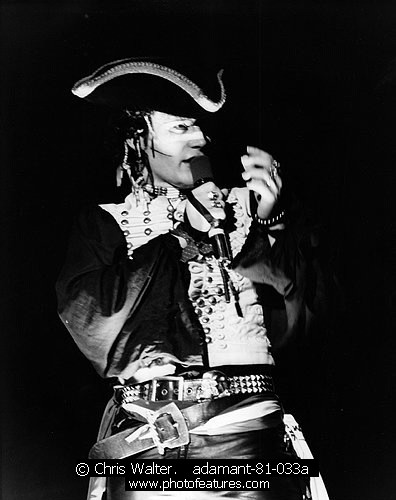 Photo of Adam Ant for media use , reference; adamant-81-033a,www.photofeatures.com