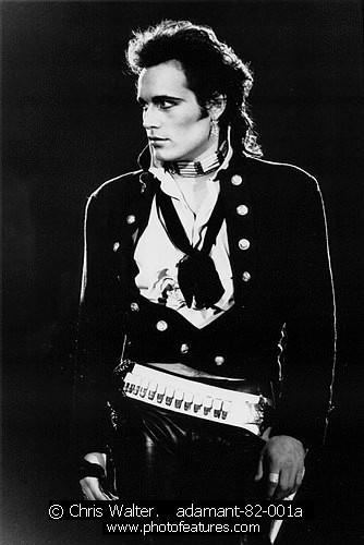 Photo of Adam Ant for media use , reference; adamant-82-001a,www.photofeatures.com