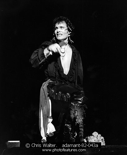 Photo of Adam Ant for media use , reference; adamant-82-043a,www.photofeatures.com