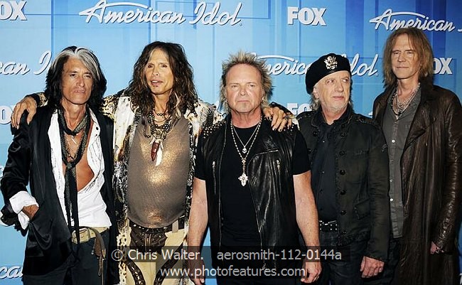 Photo of Aerosmith for media use , reference; aerosmith-112-0144a,www.photofeatures.com