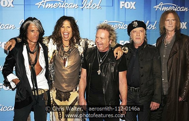 Photo of Aerosmith for media use , reference; aerosmith-112-0146a,www.photofeatures.com
