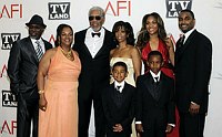 Photo of Morgan Freeman and family arrive at AFI's 39th Annual Achievement Award Honoring Morgan Freeman at Sony Studios on June 9,2011 at Culver City, California.