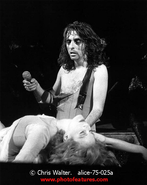 Photo of Alice Cooper for media use , reference; alice-75-025a,www.photofeatures.com