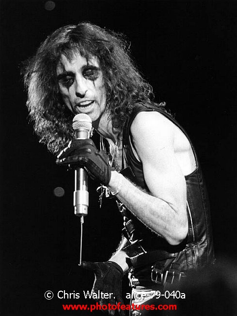 Photo of Alice Cooper for media use , reference; alice-79-040a,www.photofeatures.com