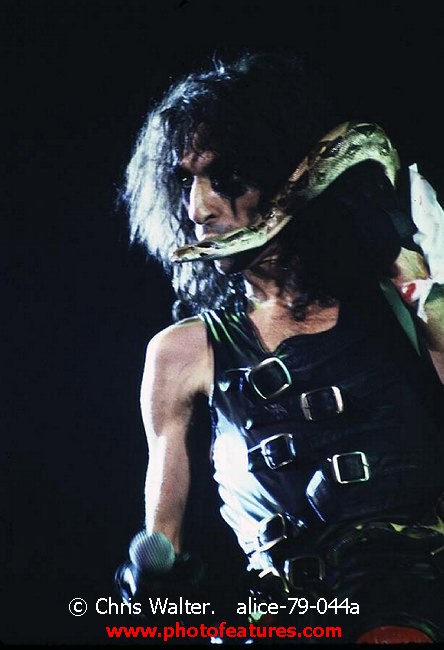 Photo of Alice Cooper for media use , reference; alice-79-044a,www.photofeatures.com