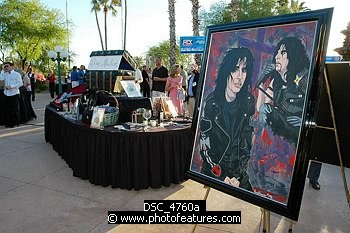 Photo of Auction Items<br>at the 9th Annual Alice Cooper Celebrity Golf Tournament in Scottsdale, Arizona, May 1st 2005.  Photo by Chris Walter/Photofeatures. , reference; DSC_4760a
