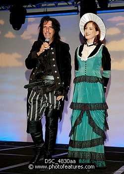 Photo of Alice Cooper and Sheryl Cooper<br>at the 9th Annual Alice Cooper Celebrity Golf Tournament in Scottsdale, Arizona, May 1st 2005.  Photo by Chris Walter/Photofeatures. , reference; DSC_4830aa