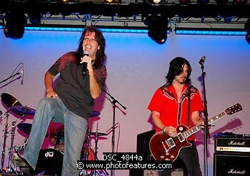 Photo of Alice Cooper and Gilby Clarke<br>at the 9th Annual Alice Cooper Celebrity Golf Tournament in Scottsdale, Arizona, May 1st 2005.  Photo by Chris Walter/Photofeatures. , reference; DSC_4844a