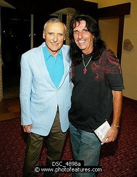 Photo of Dennis Hopper and Alice Cooper<br>at the 9th Annual Alice Cooper Celebrity Golf Tournament in Scottsdale, Arizona, May 1st 2005.  Photo by Chris Walter/Photofeatures. , reference; DSC_4898a