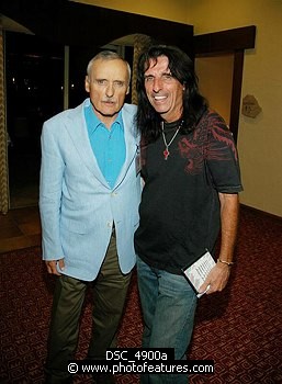 Photo of Dennis Hopper and Alice Cooper , reference; DSC_4900a