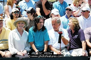 Photo of Elke Sommer, Alice Cooper, Pat Boone and Jack Blades<br> at the 9th Alice Cooper Golf Tournament in Scottsdale to benefit his Solid Rock Foundation Charity, May 2nd 2005. phoo by Chris walter/Photofeatures. , reference; DSC_4926a
