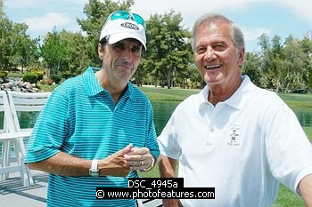 Photo of Alice Cooper and Pat Boone at the 9th Alice Cooper Golf Tournament in Scottsdale to benefit his Solid Rock Foundation Charity, May 2nd 2005. phoo by Chris walter/Photofeatures. , reference; DSC_4945a