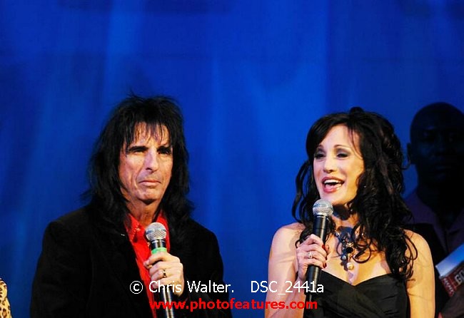 Photo of Alice Cooper Christmas Pudding 2005 for media use , reference; DSC_2441a,www.photofeatures.com