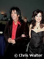 Alice Cooper and Sheryl Cooper at Alice Cooper's Christmas Pudding 2005 to benefit the Solid Rock Foundation  at the the Dodge Theatre in Phoenix, December 17th 2005.<br>