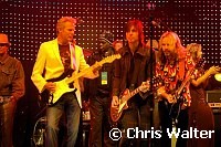 Don Felder and Tommy Shaw<br>at Alice Cooper's Christmas Pudding show to benefit his Solid Rock Foundation for children, Dodge Theatre in Phoenix, December 17th 2005.<br>