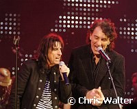 Alice Cooper and Fee Waybill<br>at Alice Cooper's Christmas Pudding show to benefit his Solid Rock Foundation for children, Dodge Theatre in Phoenix, December 17th 2005.<br>