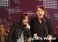 Alice Cooper and Fee Waybill<br>at Alice Cooper's Christmas Pudding show to benefit his Solid Rock Foundation for children, Dodge Theatre in Phoenix, December 17th 2005.<br>