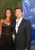Simon Cowell and Terri Seymour<br>at the finals of the second series of &quotAmerican Idol' at Universal Amphitheatre.