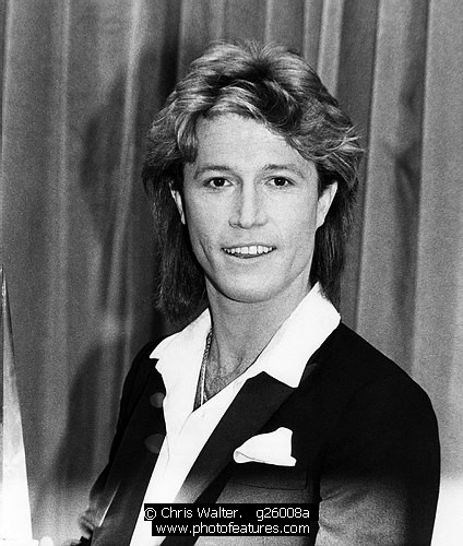 Photo of Andy Gibb by Chris Walter , reference; g26008a,www.photofeatures.com