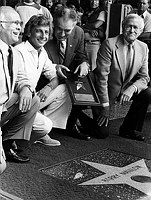 Photo of Barry Manilow 1980 at Hollywood Walk Of Fame Ceremony