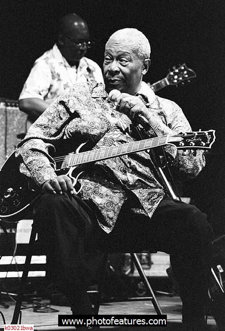 Photo of B B King for media use , reference; k03021bwa,www.photofeatures.com