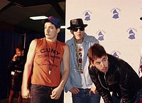 Photo of Beastie Boys 1987 Grammy Awards  Adam Horowitz, Mike Diamond and Adam Yauch