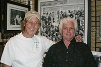 Photo of Spencer Davis and photographer Chris Walter at the Chris Walter exhibit  at Beatlefest 2008 Las Vegas at the Mirage Hotel, July 1st 2008.<br>Photo by Cathy Wyatt/Photofeatures