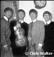 BEATLES April 1963 George Harrison, Paul McCartney, John Lennon and RingoStarr at Royal Albert Hall in London.