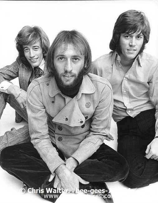 Photo of Bee Gees for media use , reference; bee-gees-70-024a,www.photofeatures.com