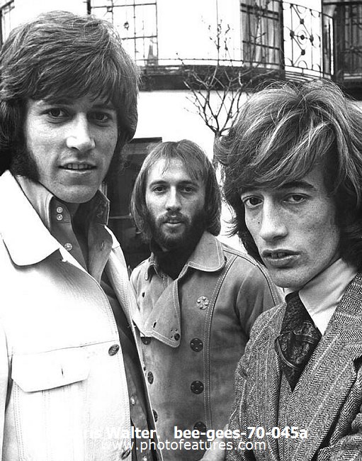 Photo of Bee Gees for media use , reference; bee-gees-70-045a,www.photofeatures.com