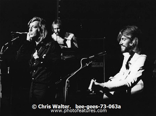 Photo of Bee Gees for media use , reference; bee-gees-73-063a,www.photofeatures.com