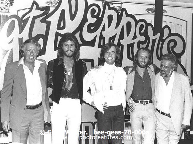 Photo of Bee Gees for media use , reference; bee-gees-78-006a,www.photofeatures.com