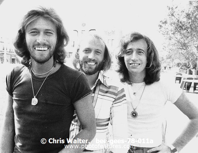 Photo of Bee Gees for media use , reference; bee-gees-78-011a,www.photofeatures.com