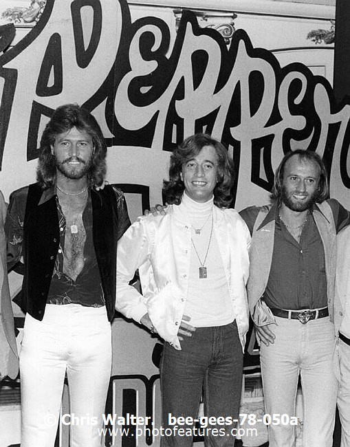 Photo of Bee Gees for media use , reference; bee-gees-78-050a,www.photofeatures.com