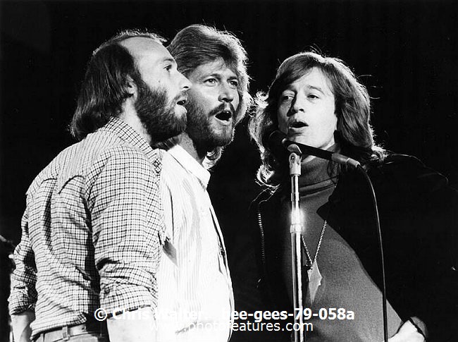Photo of Bee Gees for media use , reference; bee-gees-79-058a,www.photofeatures.com