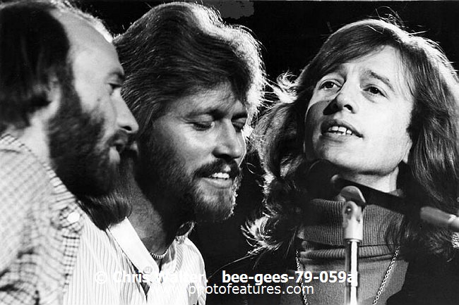 Photo of Bee Gees for media use , reference; bee-gees-79-059a,www.photofeatures.com