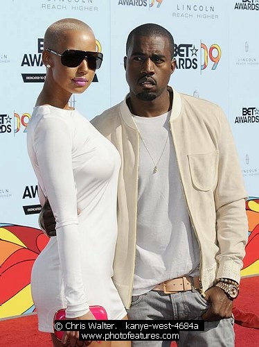 Photo of Amber Rose and Kanye West at the 2009 BET Awards at the Shrine Auditorium in Los Angeles on June 28th 2009.<br>Photo by Chris Walter/Photofeatures , reference; kanye-west-4684a