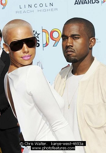 Photo of Amber Rose and Kanye West at the 2009 BET Awards at the Shrine Auditorium in Los Angeles on June 28th 2009.<br>Photo by Chris Walter/Photofeatures , reference; kanye-west-4693a