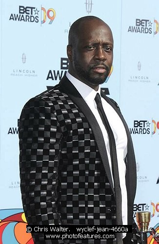 Photo of Wyclef Jean at the 2009 BET Awards at the Shrine Auditorium in Los Angeles on June 28th 2009.<br>Photo by Chris Walter/Photofeatures , reference; wyclef-jean-4660a