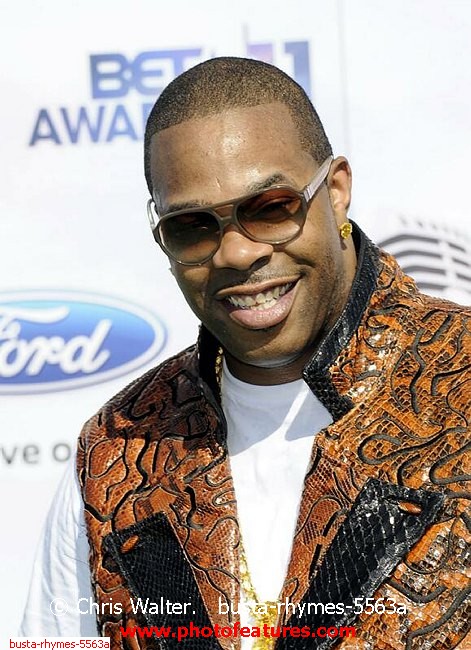 Photo of 2011 BET Awards for media use , reference; busta-rhymes-5563a,www.photofeatures.com