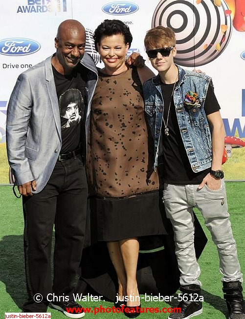 Photo of 2011 BET Awards for media use , reference; justin-bieber-5612a,www.photofeatures.com