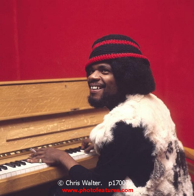 Photo of Billy Preston for media use , reference; p17007a,www.photofeatures.com