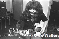 Black Sabbath 1970 Tony Iommi at Regent Sounds during Paranoid sessions<br> Chris Walter