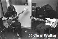 Black Sabbath 1970 Geezer Butler Tony Iommi at Regent Sounds during Paranoid sessions<br> Chris Walter